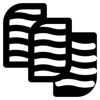 Sashimi için taze kesilmiş et dilimleri