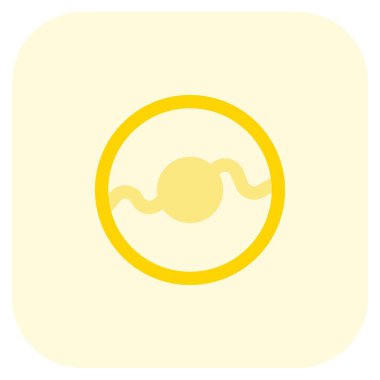 Karamelleştirilmiş ciambella çizgi vektör simgesi