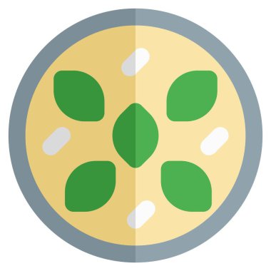 Kheer tatlı sırası simgesi seti