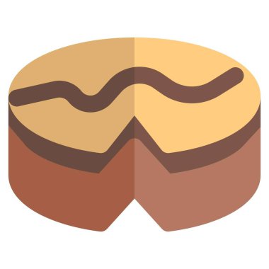 Kremes tatlı çizgisi simgesi