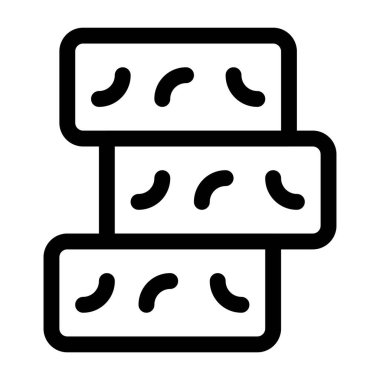 Torrone yığın vektör çizimi