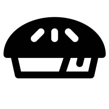 Tatlı turta ana hatlı vektör çizimi