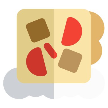 İçi boş ekmeğe doldurulmuş et körisi.