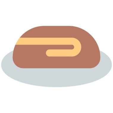 Elmalı turta dilimi ışık simgesi vektörü