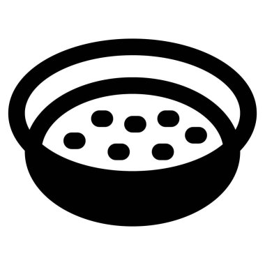 Baharatlı chana masala kasede.