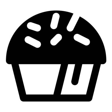 Çörek tatlısı taslak simgesi seti