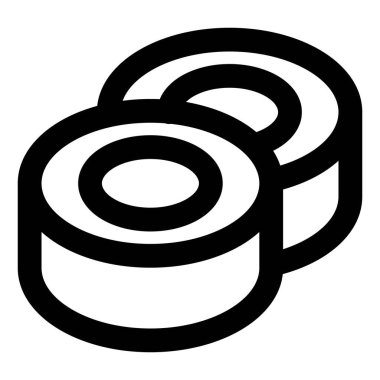 Suşi dürümleri aperatif olarak servis edilir.