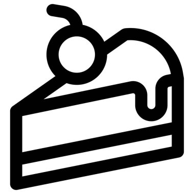 Sernik cheesecake hafif vektör çizimi