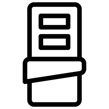 Çıtır çıtır tatlı çubuğu ışık simgesi vektörü