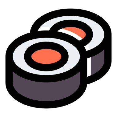 Suşi dürümleri aperatif olarak servis edilir.