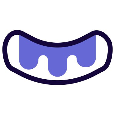 Chocolaty eclairs çizgi vektör simgesi