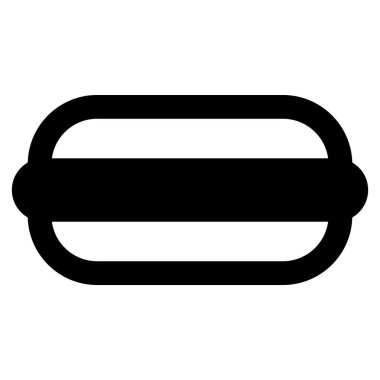 Çikolata alfajor satır simgesi vektörü