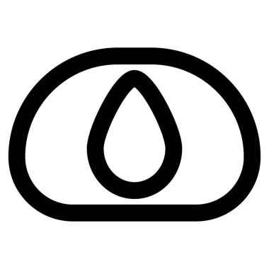 Tatlı daifuku çizgi simgesi vektörü