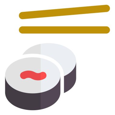 Sebzelerle kaplı lezzetli suşi ruloları.