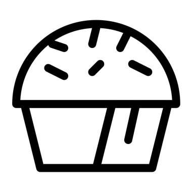 Çörek tatlısı taslak simgesi seti