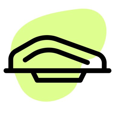 Izgara deniz mahsulü teriyaki tepside servis edilir.