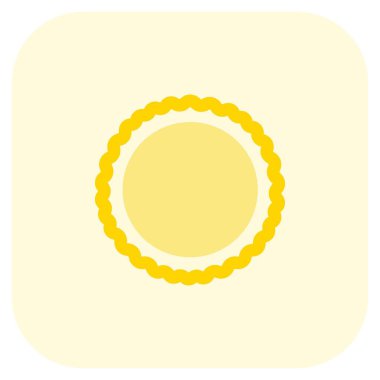 Yumurta turtası ışık vektör simgesi