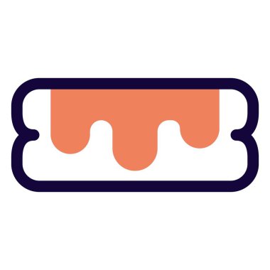 Eclairs puff ışık vektör simgesi