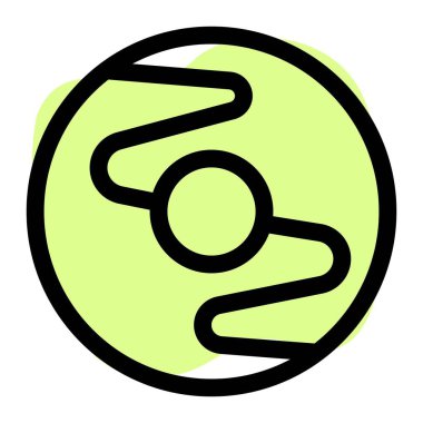 Lezzetli ciambella ışık vektör simgesi