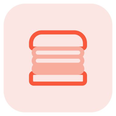 Üç katmanlı çıtır köfteli burger. .