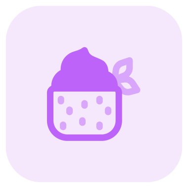 Mousse tatlı ışık simgesi seti