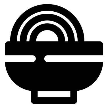 Lezzetli baharatlı ramen çorbası..