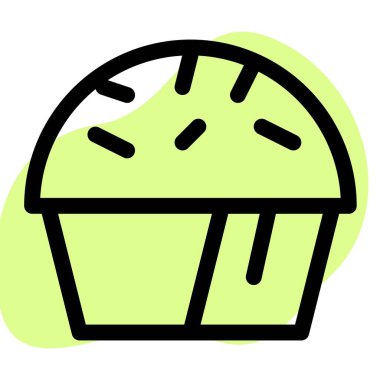 Çörek tatlısı taslak simgesi seti