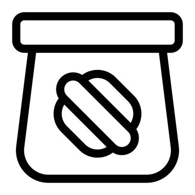 Kese kağıdına doldurulmuş lezzetli sosisli sandviç.