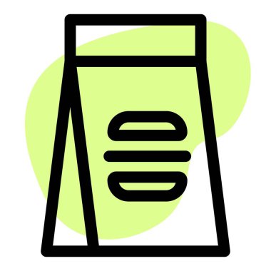 Izgara burger, el sanatları kutusunda..