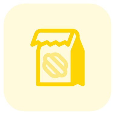 Mühürlü paket lezzetli sosisli sandviç.