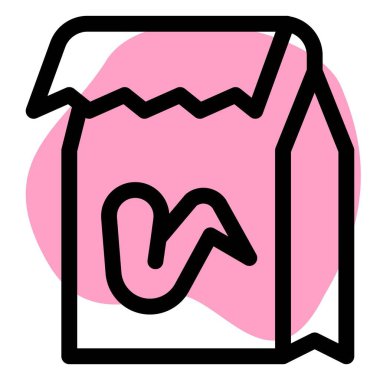 Kızarmış tavuk paketi hazır.