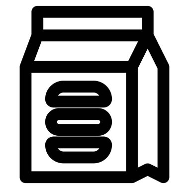 Katmanlı paket paket hazır hamburger..