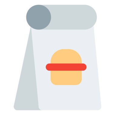 Hamburgerle dolu paket götür..