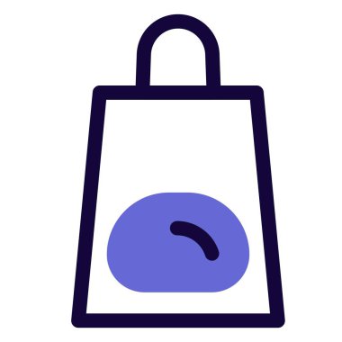 Pirinç keki dolu tek kullanımlık çanta.