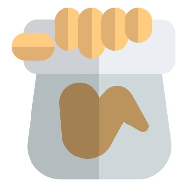 Lezzetli kızarmış tavuk.