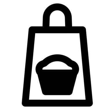 Lezzetli atıştırmalıklarla dolu bir kese kağıdı.