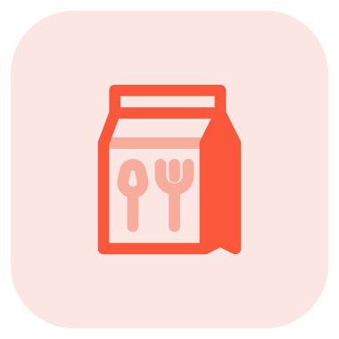 Kese kağıdına doldurulmuş yiyecekleri götür..