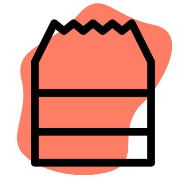 Paket servis için kese kağıdına doldurulmuş yiyecek..