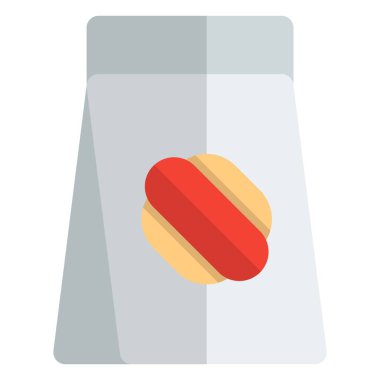 Mühürlü lezzetli sosisli sandviç.