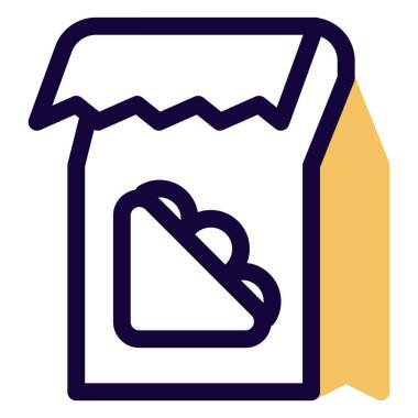 Mühürlenmemiş tek kullanımlık sandviç paketi