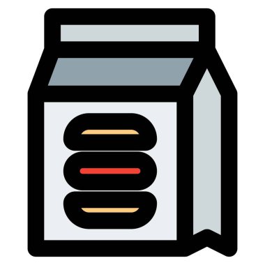 Katmanlı paket paket hazır hamburger..