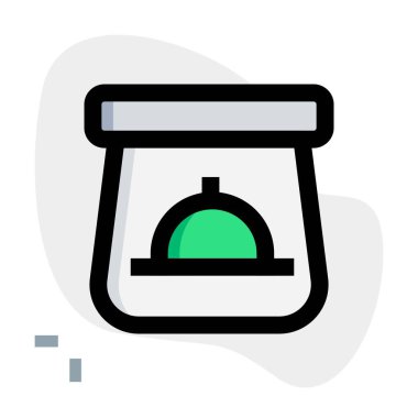 Paket çanak içinde paket saat..