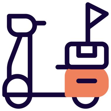 Çevrimiçi servis için bir dağıtım bisikleti