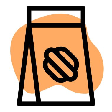 Mühürlü lezzetli sosisli sandviç.