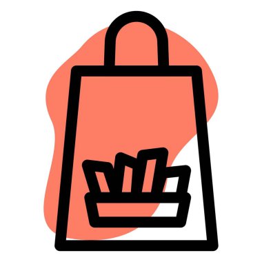 Patates kızartması için el bilgisayarı.