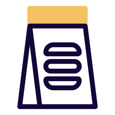 Paketlenmiş hamburger, taşınma çantası..