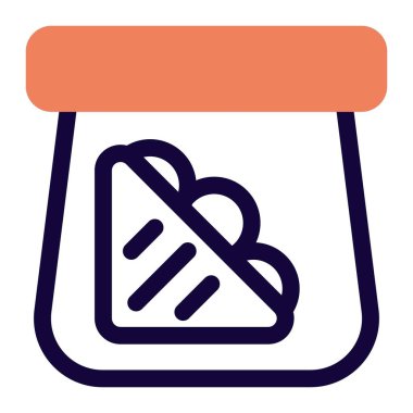 Paketlenmiş sebzeli sandviç.