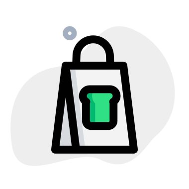 El bilgisayarı bir torba taze ekmek..