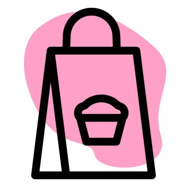 Lezzetli atıştırmalıklar taşıyan el bilgisayarı.