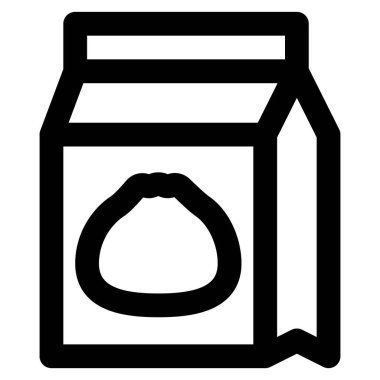 Et ekmeğiyle doldurulmuş mühürlü kağıt torba.